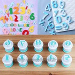 26 Stücke Kunststoff Groß Buchstaben Klein Buchstaben & 10 Stücke Zahlen Form Kuchen Fondant Formen Set 3 Sätze Los