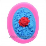 ANNIUP 3D-Silikonform für Fondant Rosenstrauß Seife Kuchen Fondant Form für Kuchendekoration Zuckerguss Cupcake Topper Schokolade Polymer Ton Süßigkeiten Seife