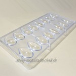 Lotus-Schokoladenform Olivenform Polycarbonat 3D-Form für Süßigkeiten