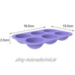 Miotlsy Mittlere Kugelform Silikonform 6 Packungen Backform zur Herstellung von Schokolade Kuchen Gelee Dome-Mousse