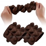 WEILUSI 3 x Silikonformen für Schokolade antihaftbeschichtet für Süßigkeiten Kuchen Backform handgefertigt Backformen süßes Herz Muschel Buchstaben