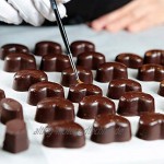 Whaline 6 Stück Silikon Schokoladenformen Schokolade Backform verschiedene Formen Schokoladenherstellung wiederverwendbar Candy Form Eiswürfel für Süßigkeiten Kuchen Seife Dekor