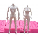 DUBENS 3D Männlichen Weiblichen Ganze Körper Modelle Silikon Form Fondant Schokolade DIY Ton Kuchen Dekorieren Backen Werkzeuge Gips Spielzeug Modelle Menschlichen Körper Mould Weiblichen