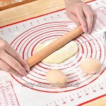 INNÔPLUS Teigkarte Nudelholz Backmatte 40x60 cm Ausstechformen Teigräder Backzubehör 5pcs Set mit lebensmittelechten Backmatten und Teigrolle für Pizza Nudeln Kuchen Zuckerguss Keks
