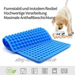 SENDR.KR Backmatte Silikon，1.2cm Backmatte Hundekekse,mehrzweck Silikonmatte für Backofen Hitzebeständig & Lebensmittelecht blau