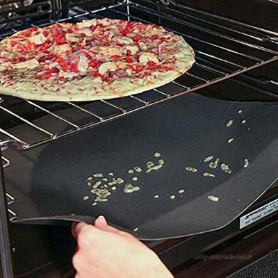Strapazierfähige Ofeneinlagen antihaftbeschichtet dick hitzebeständig leicht zu reinigen reduziert Verschütten und Kleben Küchenfreundliches Koch-Einsatz Zubehör 2 Stück