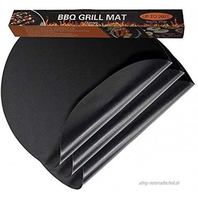 Teflon Grillmatte Agreenway Backmatten Gebacken Antihaftend Grill und Backmatte Genehmigt von der FDA LFGB und SGS ideal zum Brötchenaufbacken 3pc 37*37 cm
