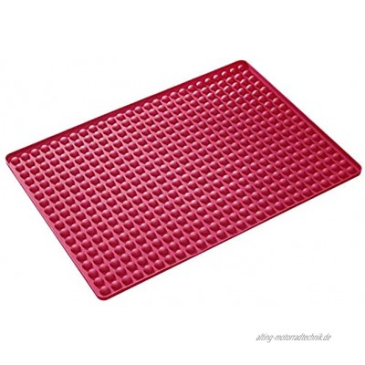 Westmark Brat- und Backmatte Für fettarme Zubereitung 28 x 40 cm Silikon Crispy Rot 30112260