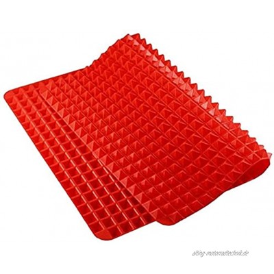 YIQI Backmatte 1 STK. Silikon-Pyramidenpfanne für Ölablass und Antihaft-Design verdickt 39,5 * 27,5 * 0,9 cm
