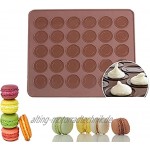 Zayaa 30 Löcher runde Form Macaron Silikon Pad Wärmedämmung Backmatte Backpad DIY Kuchen Dessert Ofen Liner Backwerkzeuge