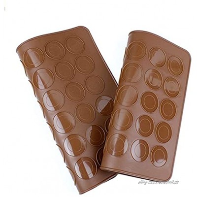 Zayaa 30 Löcher runde Form Macaron Silikon Pad Wärmedämmung Backmatte Backpad DIY Kuchen Dessert Ofen Liner Backwerkzeuge
