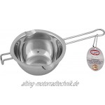 Dr. Oetker Schmelztopf Küchenhelfer aus hochwertigem Edelstahl 26 cm 1 Stück Silber
