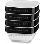 KitchenAid Set aus stapelbaren keramikformen 4 teilig schwarz Keramik 10 x 10 x 5 cm