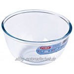 Pyrex 8023509 Salatschüssel Rührschüssel aus Glas 0,5 l 1 l 2 l Borosilikatglas sehr robust hergestellt in Frankreich