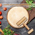 Healifty Teigroller Nudelholz Rollstab aus Holz für Bäcker Fondant Kuchen Pie Pizza Cookie