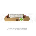 Holzbackofen-Welt Teigroller Rollholz Wellholz mit Edelstahlkugellager Buche Walzenlängen 25 cm Isenberg
