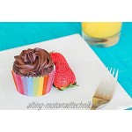 400 Stück Mini Muffin Förmchen Papier Cupcake wrapper Regenbogen Papierförmchen Fällen Liners für Baby Shower Dessert Hochzeit Geburtstag Party