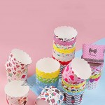 Tukistore 100 Papier Cupcake Dessert Muffinform Papier Muffin Cases Cupcake Wrapper Greaseproof Cupcake Papier Liner Keine Muffin Pan benötigt Cupcakes Papers
