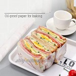 100 Blatt Lebensmittel- und Sandwichpapier Lebensmittelpapier Packen Deli Basket Liner Fettdichte Verpackungen für Kuchen Geschenk Käseburger Sandwich Brot
