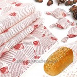 JJQHYC 100 Blätter Wachspapier Butterbrotpapier Antihaft Lebensmittel Einweg Geschenkpapier zum Burger Sandwich 36 x 26 cm