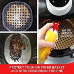 Luftfritteus-Einsätze Airfryer Liner Wiederverwendbare Luftfritteuse-Auskleidung BPA-freie rutschfeste runde Luftfritteusenmatte 9 Zoll
