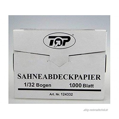 Sahneabdeckpapier 1000St 10000St 1 32 Bogen 12x18cm Wachspapier Abdeckpapier Wunsch:1000 Stück