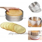 Edelstahl-Kuchenring-Schneider Mit Verstellbarem Mousse Ring Ring Layer Kuchen Slicer Zum Leichten Schneiden Von Tortenböden