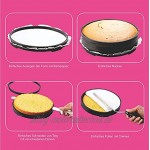Formelo Runde Kuchenformen mit Flachboden Backform mit Antihaftbeschichtung Schneidhilfe besteht aus 5 Backringen 22 cm für köstliche Torten