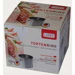 Lares Kuchenring Tortenring mit Griff 18-30cm Ø H: 15cm Federbandstahl stufenlos verstellbar Made in Germany