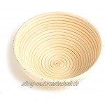 1 x 18cm 7 Round Banneton Brotform Sourdough Dough Proofing Proving Rattan Bread Basket With Linen Liner UK New by ifsecond