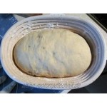 2 20,3 cm 21 cm oval Banneton Brotform Backen Brot Teig Rising Proof beweisen Rattan Korb mit Leinen rutschsicher UK Neue