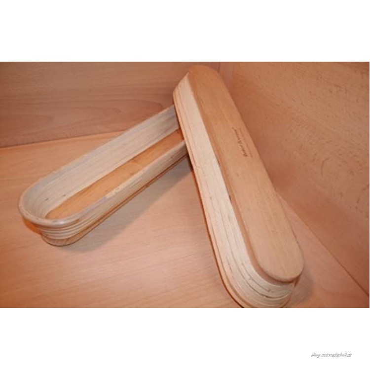Gärkorb Stangenbrot Baguette Brotform Gärform für französisches Brot Holzboden für 0,5 kg Teig
