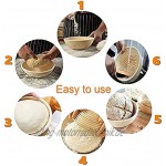 NEW 2pcs 10 25cm Round Banneton Brotform Dough Proofing Proving Rattan Bread Basket With Linen Liner UK by ifsecond