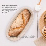 Rattan ovaler Brot Fermentations Korb ungebleichter natürlicher Zuckerrohr-handgemachter Beweis Korb Teig Brot Backen Installationssatz28*14*8cm