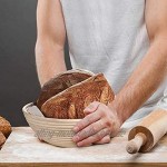 wjieyou Gärkörbchen für Brot runder Gärkörbchen natürliches Rattan Sauerteig Gärkorb für professionelle Heimbäcker