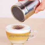 ASDFK Mehlstreuer Edelstahl Vielseitiger Bagger-Schüttler Mesh-Pulver-Schüttler Duster Kaffeepulver-Gewürzflasche