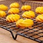 Nichtstick Metallkuchen Kühlung Rack Net Cookies Kekse Brot Muffins Trocknen Ständer Kühler Halter Küche Backen Werkzeuge Color : Black