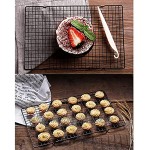 Nichtstick Metallkuchen Kühlung Rack Net Cookies Kekse Brot Muffins Trocknen Ständer Kühler Halter Küche Backen Werkzeuge Color : Black