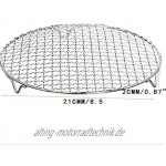 OUKEYI Rundes Grillrost Durchmesser 21,6 cm Mehrzweck-Grill Kühlgestell Grillzubehör Grillnetz für Instant Pot Schnellkochtopf.