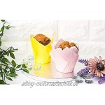 Muffinförmchen Tulpenform 400 Stück 4 Verschiedene Pastellfarben