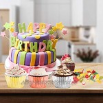 Sadocom Folien-Cupcake-Einlagen Einweg-Backförmchen Muffinförmchen Dekorationsbecher für Hochzeiten Geburtstage Babypartys Partys 300 Stück