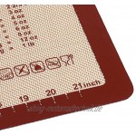 SUCIE Backformmatte Backmatte für zu Hause Antihaft-leicht zu backendes Silikon zum Kneten von Teig