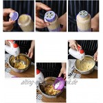 BESTonZON Gebäckspritze mit 10 Schablonen 8 Spritztüllen und Pinsel für Kuchen und Kekse