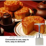 CjnJX-Vases 50 g Handpresse Mooncake Form Kuchen Dessertkekse Herstellung von Form DIY Backwerkzeug leicht zu Formen mit 6 runden Stempeln