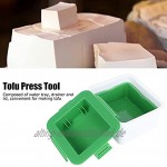Eulbevoli Tofu-Presse Tofu-Wasserentfernung verschleißfest mit aufklappbarem Verschlussdeckel mit Feder zum Kochen in der Küche zur Herstellung von Tofu