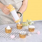 Yuui Easy Cookie Press Kit Cake Mold Cookie Press Maker Machine Kitchen Tool Cookie Biscuit Press Cake Icing Set for Kitchen