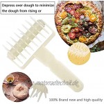 Hot Worldwide Pizza-Roller Kunststoff ideal für Gebäck Kuchen Teig Beige