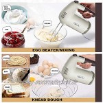 AYDQC Professioneller elektrischer Mixer 5-Gang-Leichtweiß-Handheld-Whisk for Küchenbacken E Ei-Creme Food Nahrung braun fengong Color : Brown