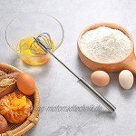 Egg Beater-Semi-Automatic Edelstahl Egg Beater Mixer Mixer Milchschäumer Küchenutensilienk3328#B中号