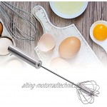 Haushalt Eiermischer Edelstahl Rührbesen Korrosionsbeständigkeit Einfach zu verwenden zum Mischen von Eiern für Küchen Restaurants und Bäckereien